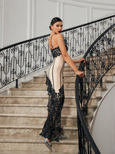 Load image into Gallery viewer, Simran Floral Lace Asymmetric Bandage Dress
