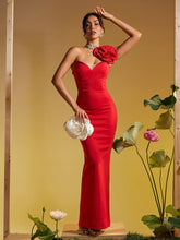 Load image into Gallery viewer, Sonny One Shoulder Flower Maxi Dress
