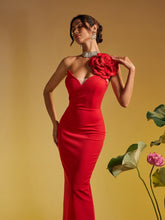 Load image into Gallery viewer, Sonny One Shoulder Flower Maxi Dress
