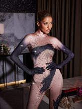 Load image into Gallery viewer, Soren Long Sleeve Hands Printed Gloves Jumpsuit
