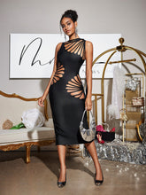 Load image into Gallery viewer, Tafari Cutout Bandage Midi Dress
