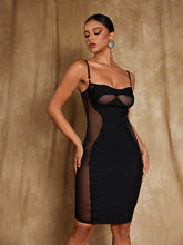 Load image into Gallery viewer, Tahoe Spaghetti Ruched Draped Mini Dress
