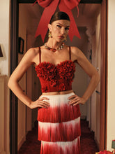 Load image into Gallery viewer, Tayna Spaghetti Flower Top
