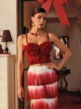 Load image into Gallery viewer, Tayna Spaghetti Flower Top
