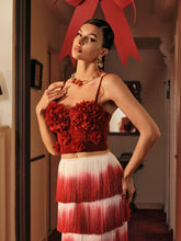 Load image into Gallery viewer, Tayna Spaghetti Flower Top
