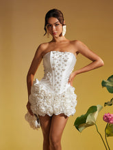 Load image into Gallery viewer, Thaddai Flower Pearl Crystal Skirt Set
