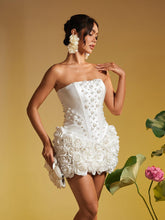 Load image into Gallery viewer, Thaddai Flower Pearl Crystal Skirt Set
