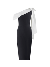 Load image into Gallery viewer, Tracy One Shoulder Bow Bandage Dress
