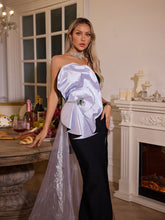 Load image into Gallery viewer, Tsanko Crystal Split Bandage Dress
