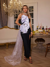 Load image into Gallery viewer, Tsanko Crystal Split Bandage Dress
