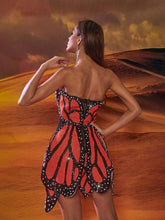 Load image into Gallery viewer, Vega Butterfly Sequin Pearl Mini Dress

