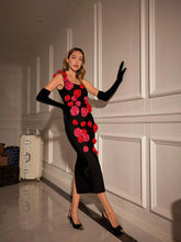 Load image into Gallery viewer, Ventura One Shoulder Flower Bandage Dress
