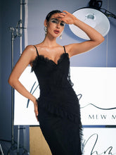 Load image into Gallery viewer, Waylen Spaghetti Flower Lace Dress
