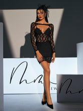 Load image into Gallery viewer, Wilbur Lace Patchwork Bandage Dress

