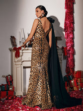 Load image into Gallery viewer, Yenphan Leopard Sequin Maxi Dress
