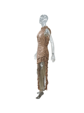 Load image into Gallery viewer, Yusuf Sleeveless Asymmetric Sequin Dress
