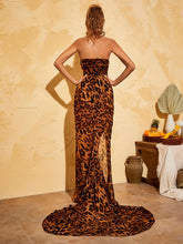 Load image into Gallery viewer, Zelda Leopard Maxi Dress
