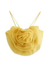 Load image into Gallery viewer, Zyla Flower Tulle Crop Top
